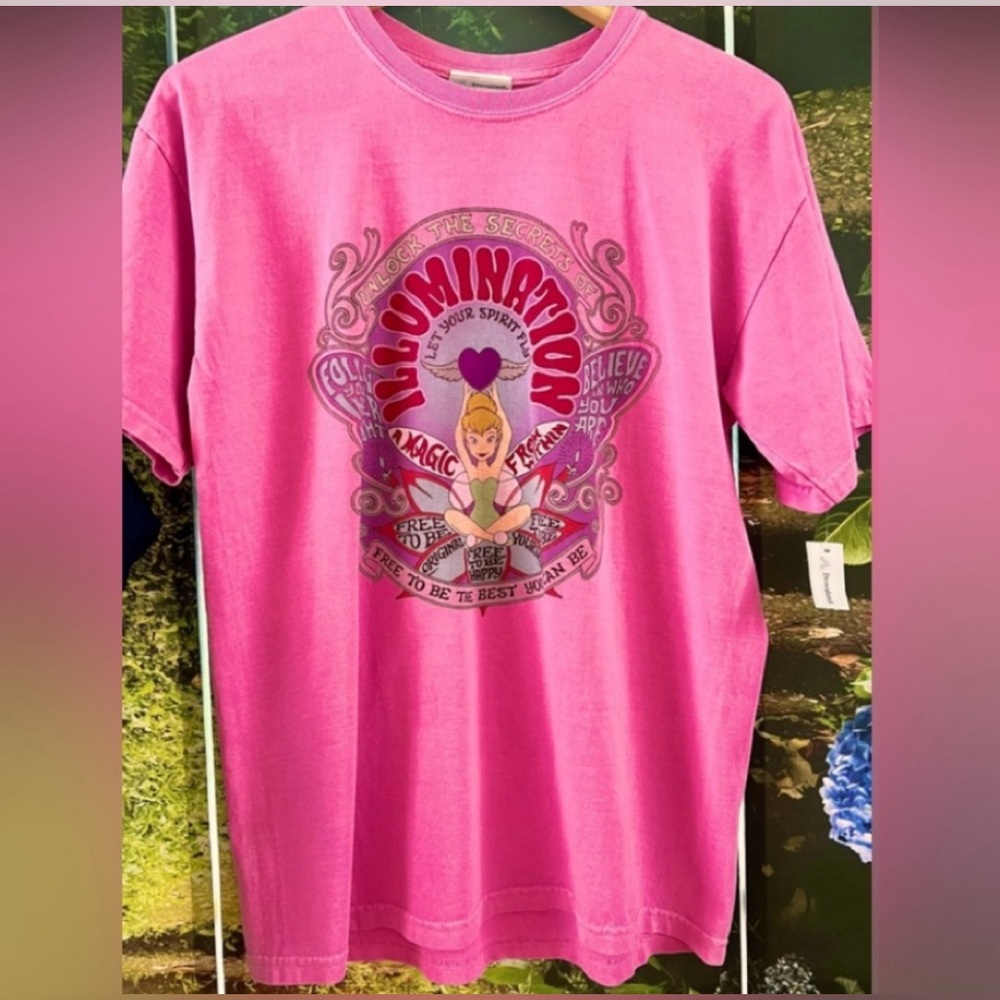 RARE! Disneyland Illumination Tinker Bell Fabulous Boho Tee Shirt M